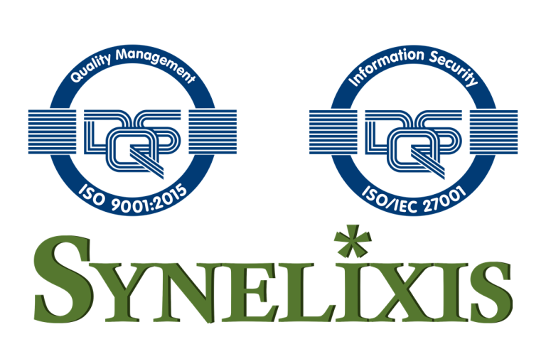 Synelixis certified with ISO 9001:2015 and ISO/IEC 27001:2017